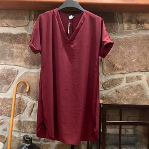 Adara crimson dress